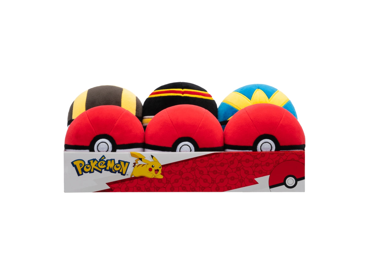 Peluche pokémon 12cm poké ball assortimento