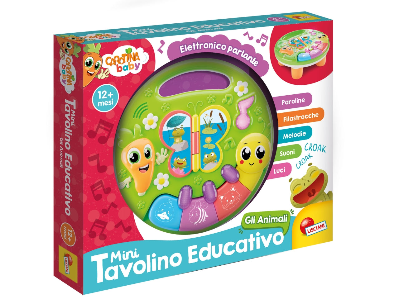 Carotina mini tavolino educativo animali