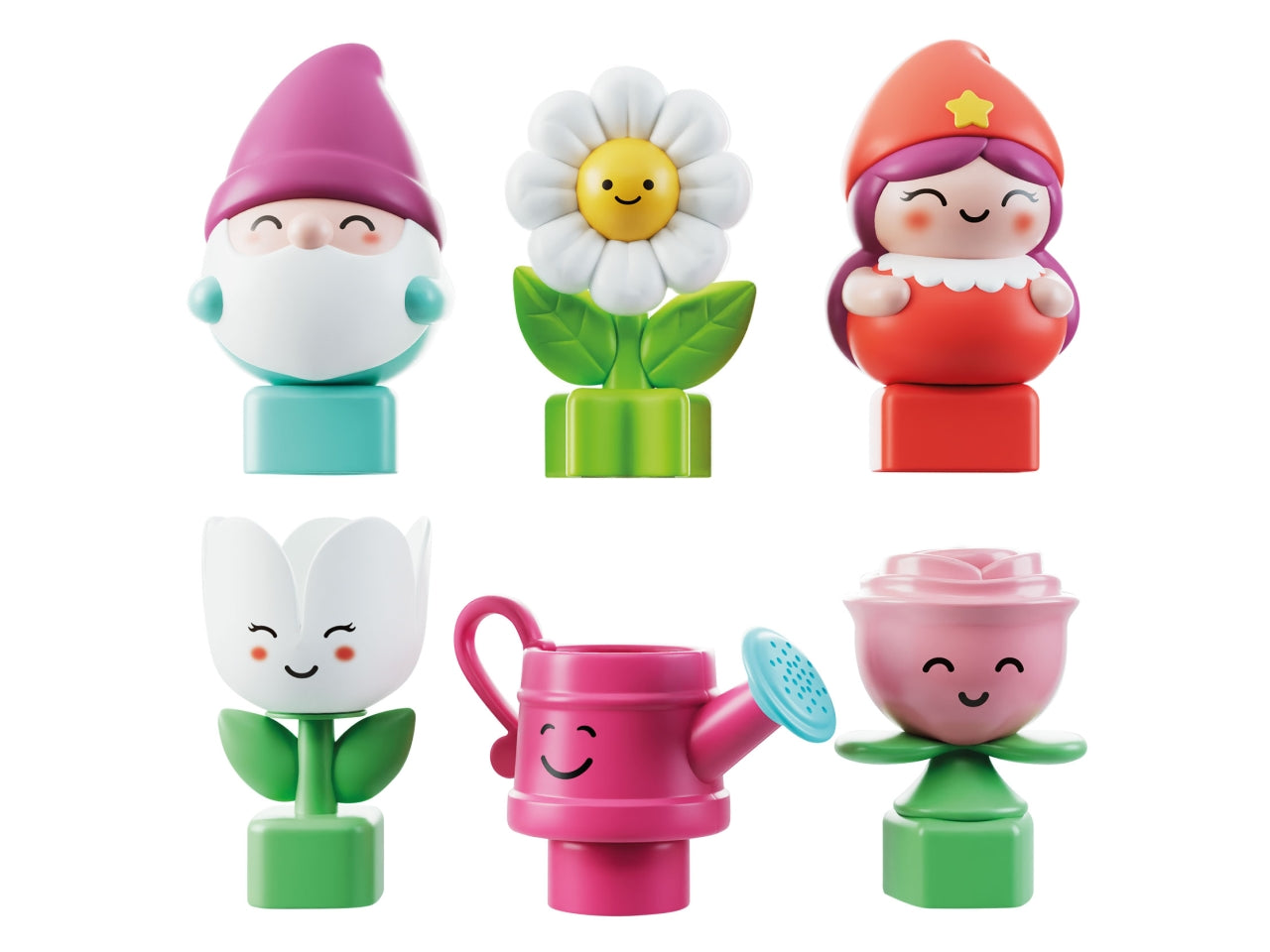 Carotina edu shapes gnome and flowers