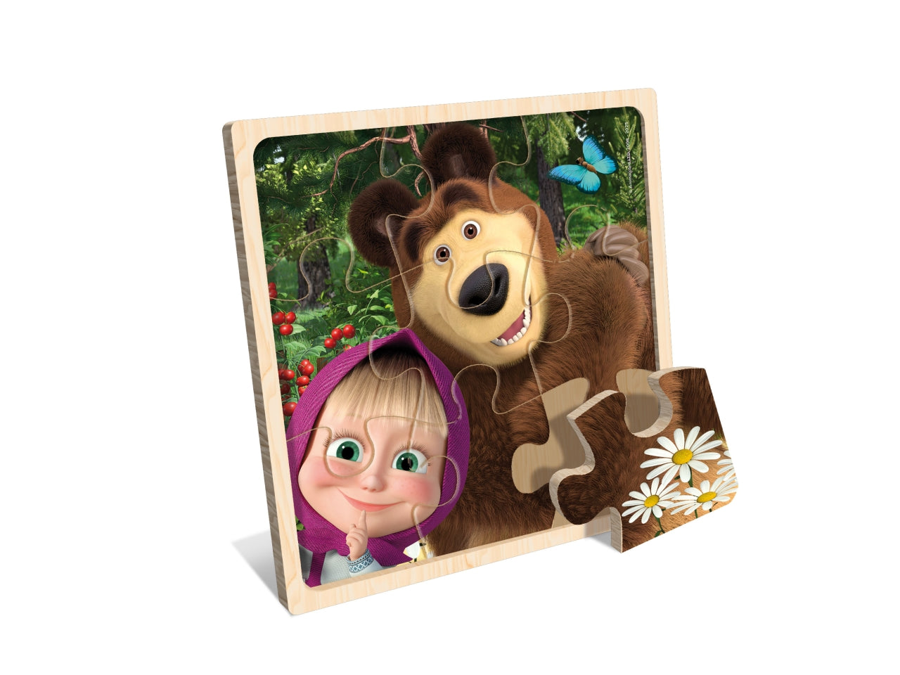 Puzzle in legno 9 pezzi masha