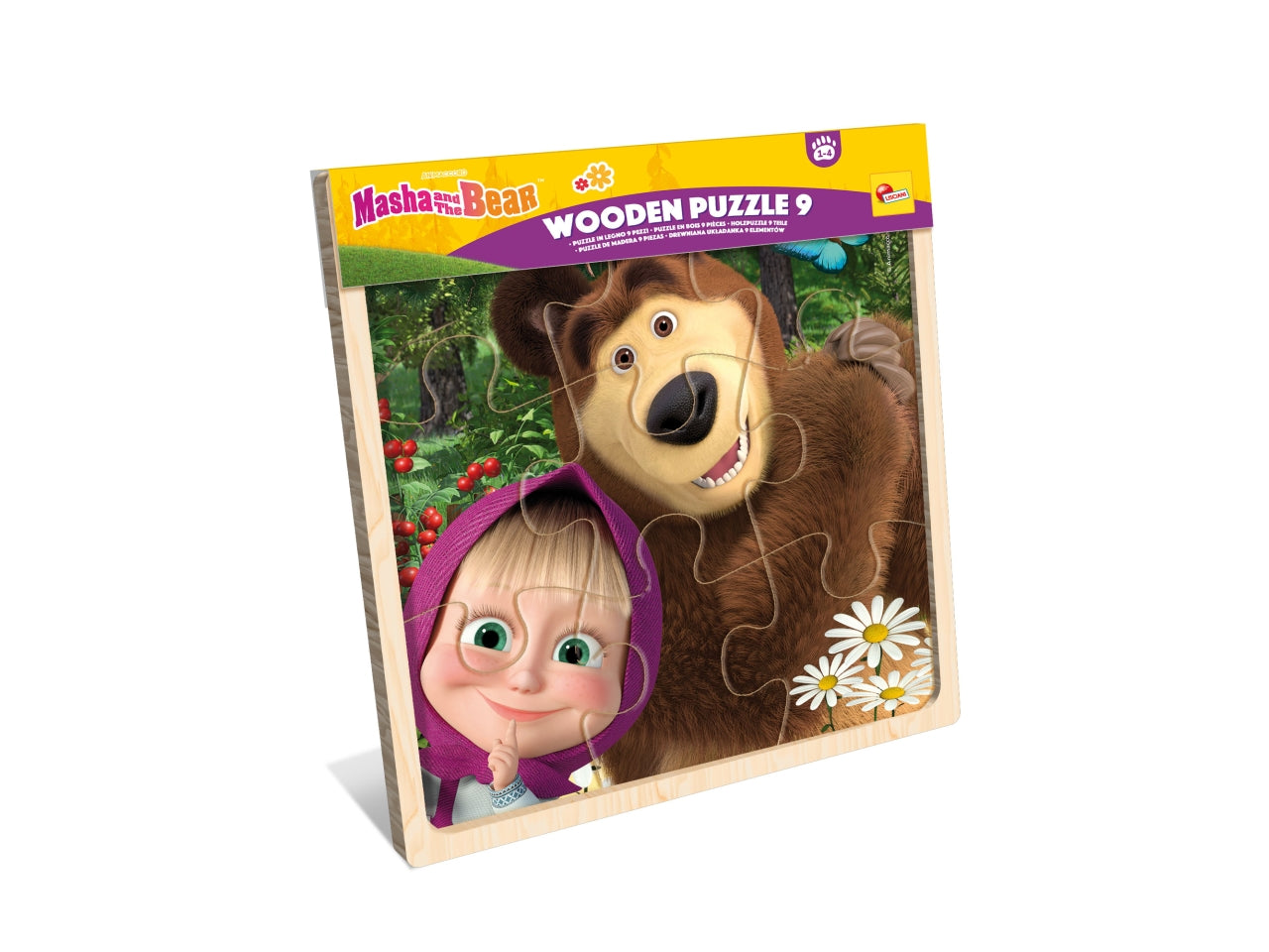 Puzzle in legno 9 pezzi masha