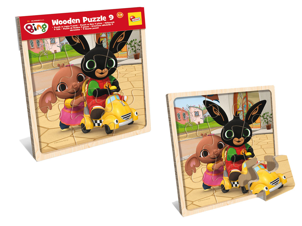 Bing wooden puzzle 9 in display 6