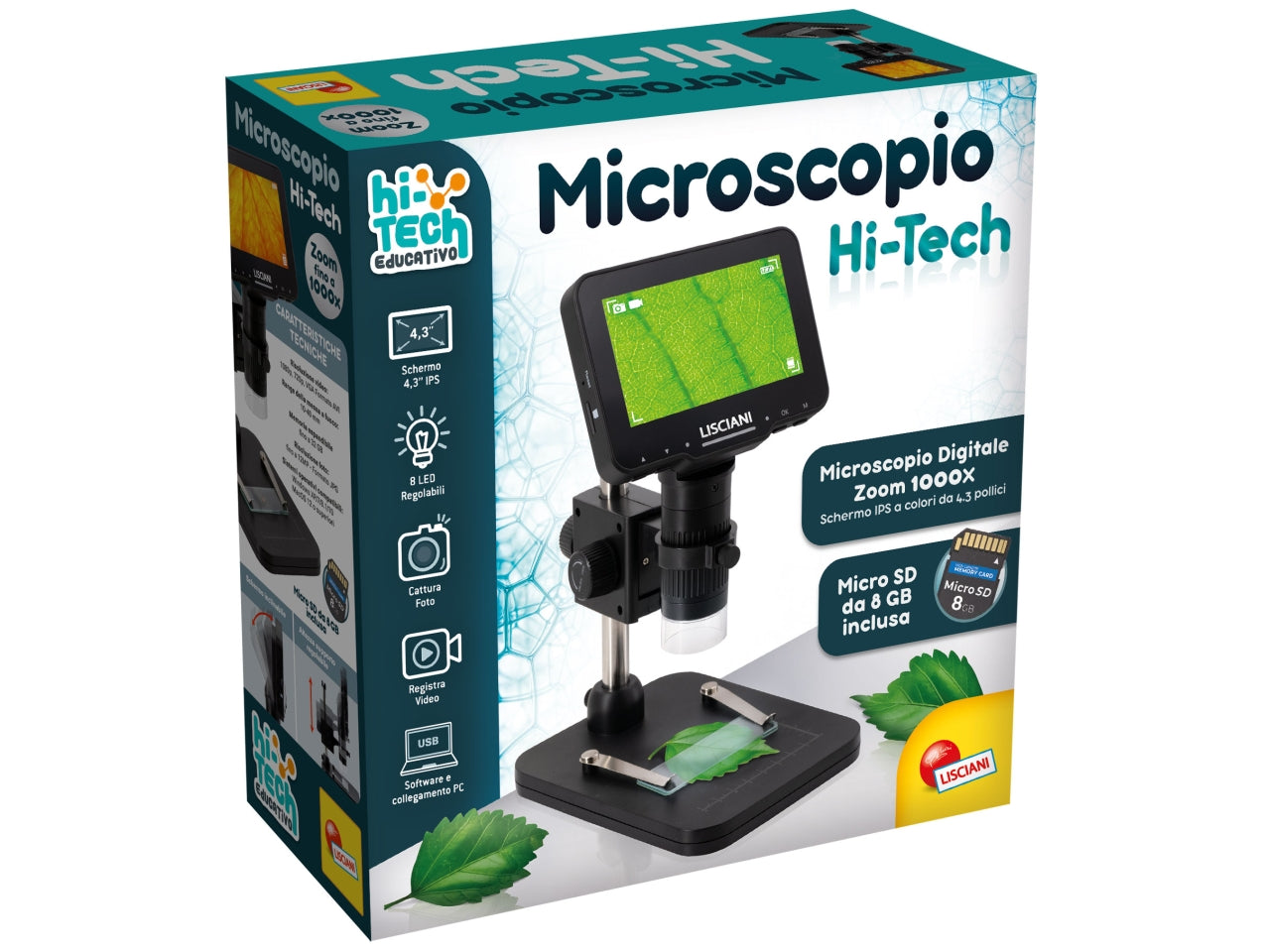 Hi tech educativo microscopio digitale