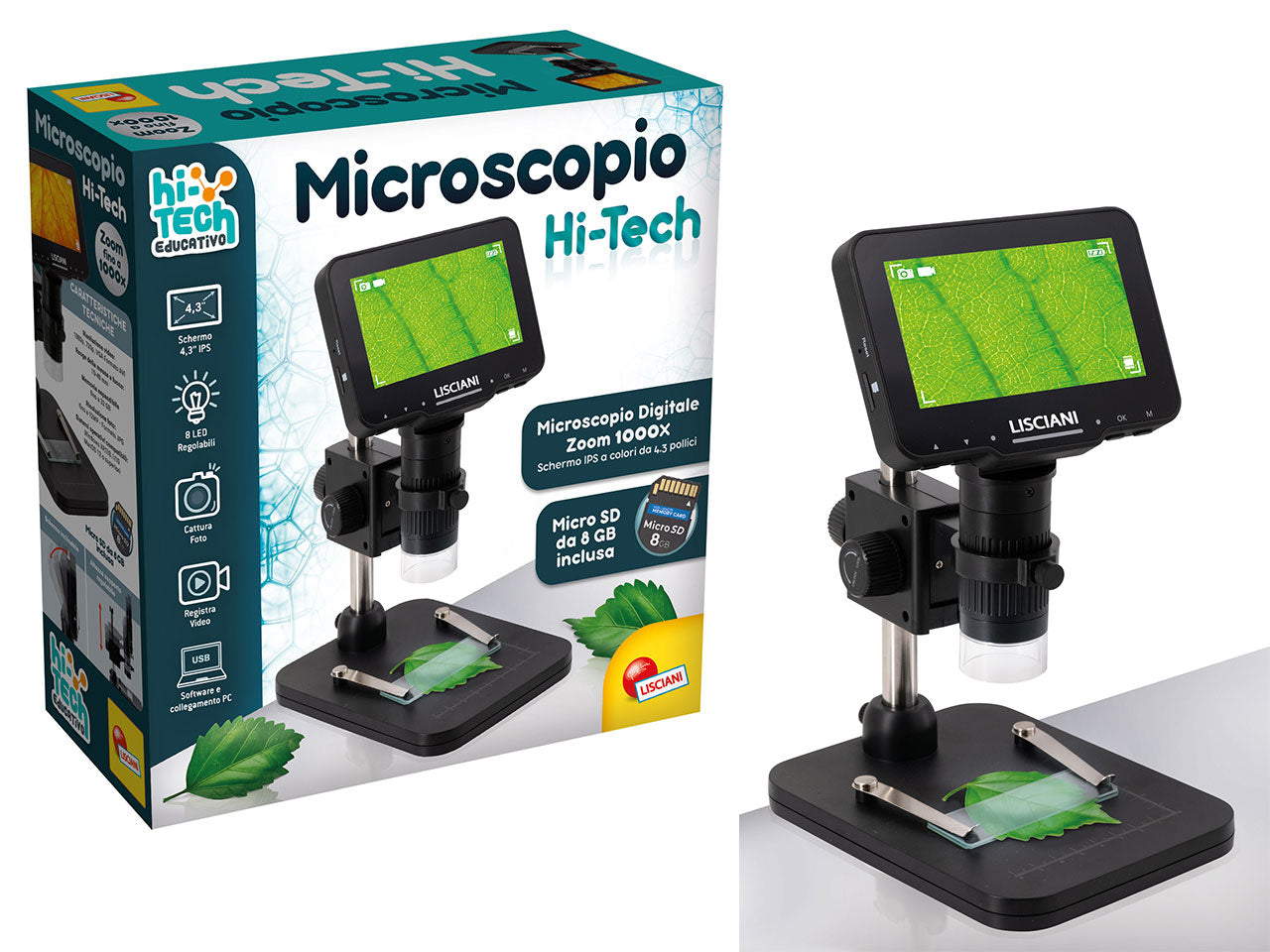 Hi tech educativo microscopio digitale