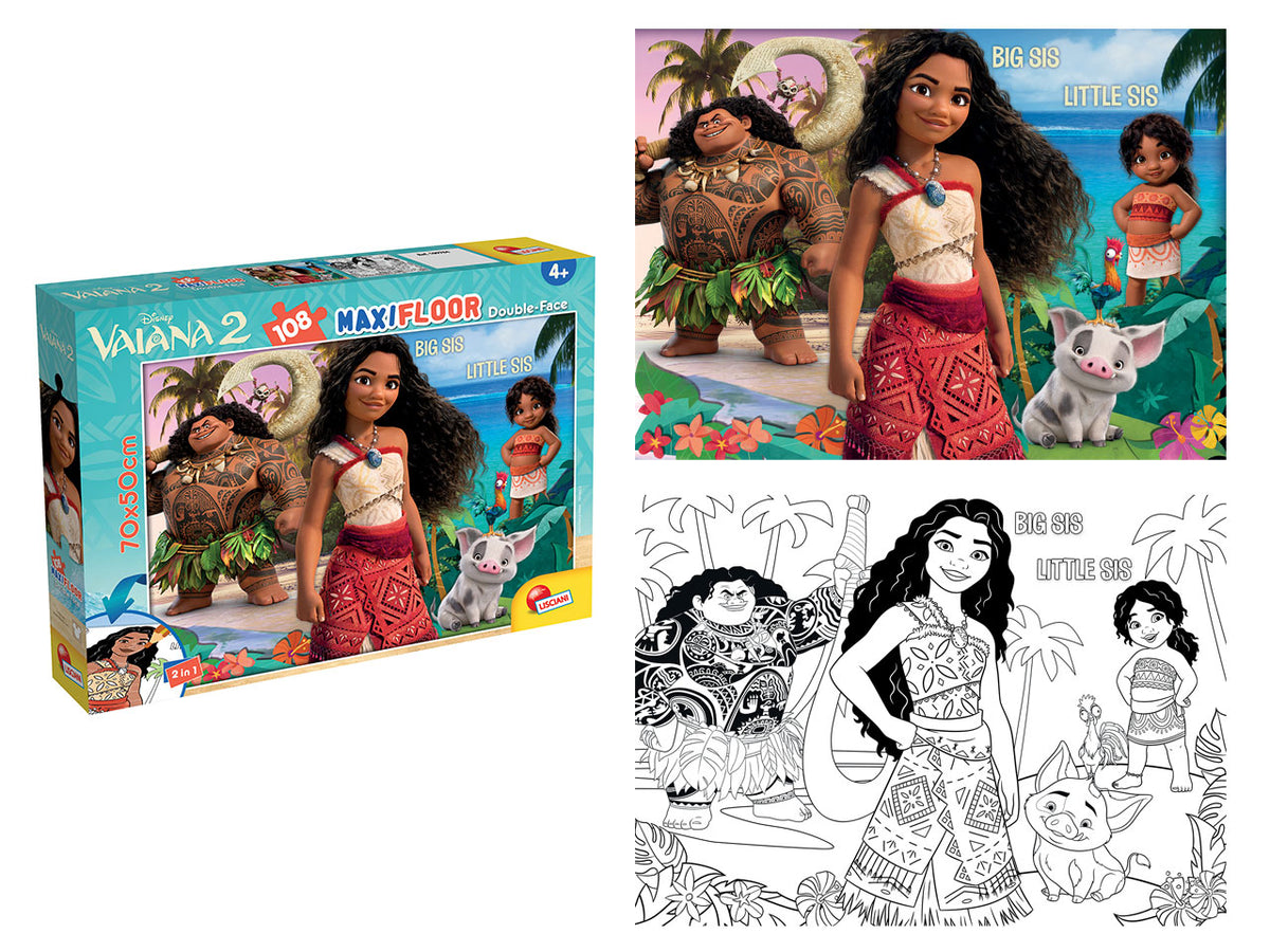 Puzzle maxifloor 108 pezzi oceania 2 disney