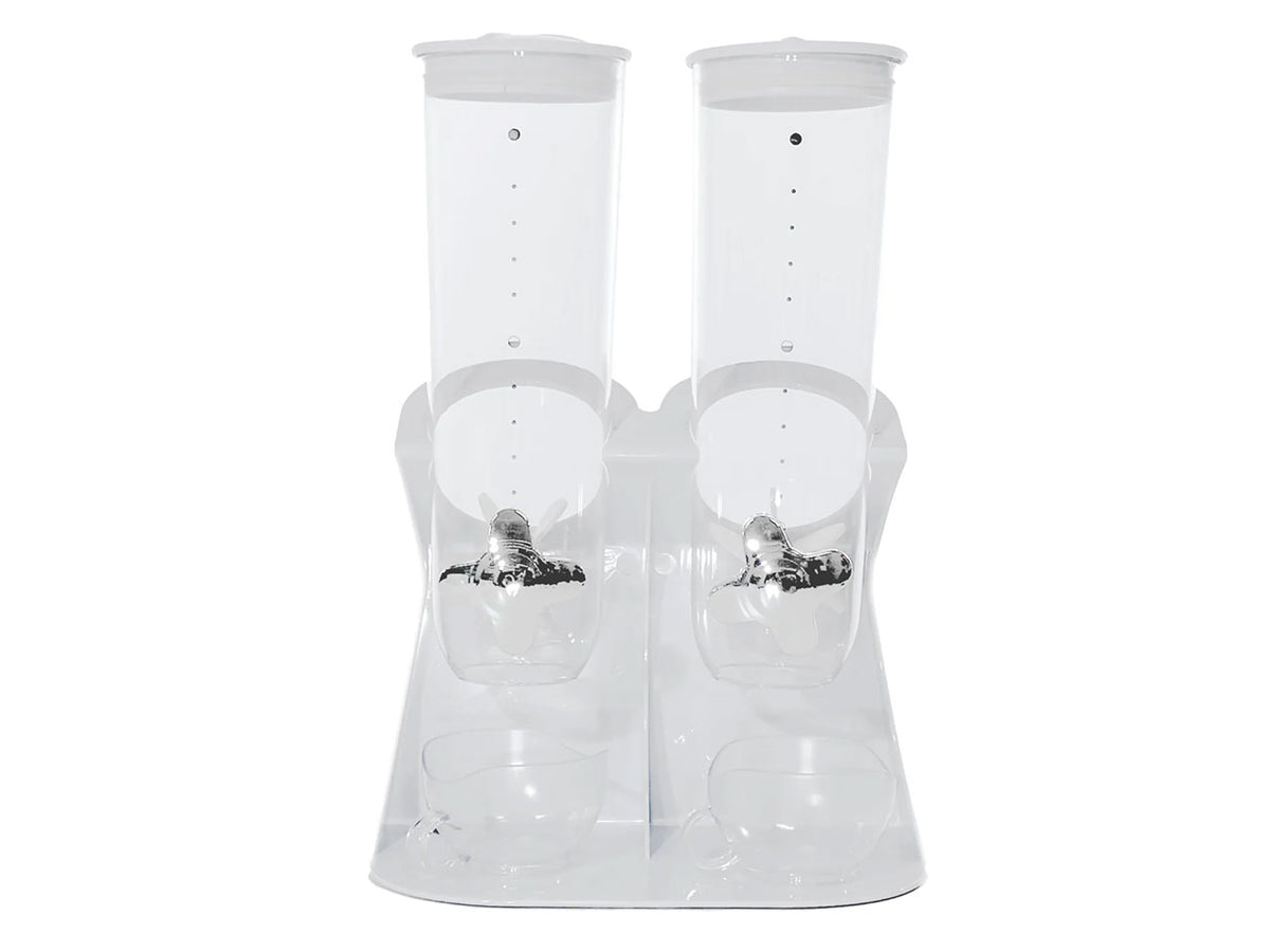 Dispenser cereali 2 pezzi con tazze da 1,5lt con 2 tazze assortiti