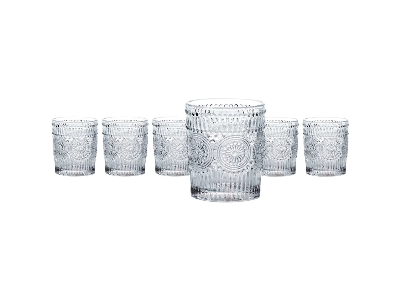 Set 6 bicchieri cesareo 30cl di colore trasparente