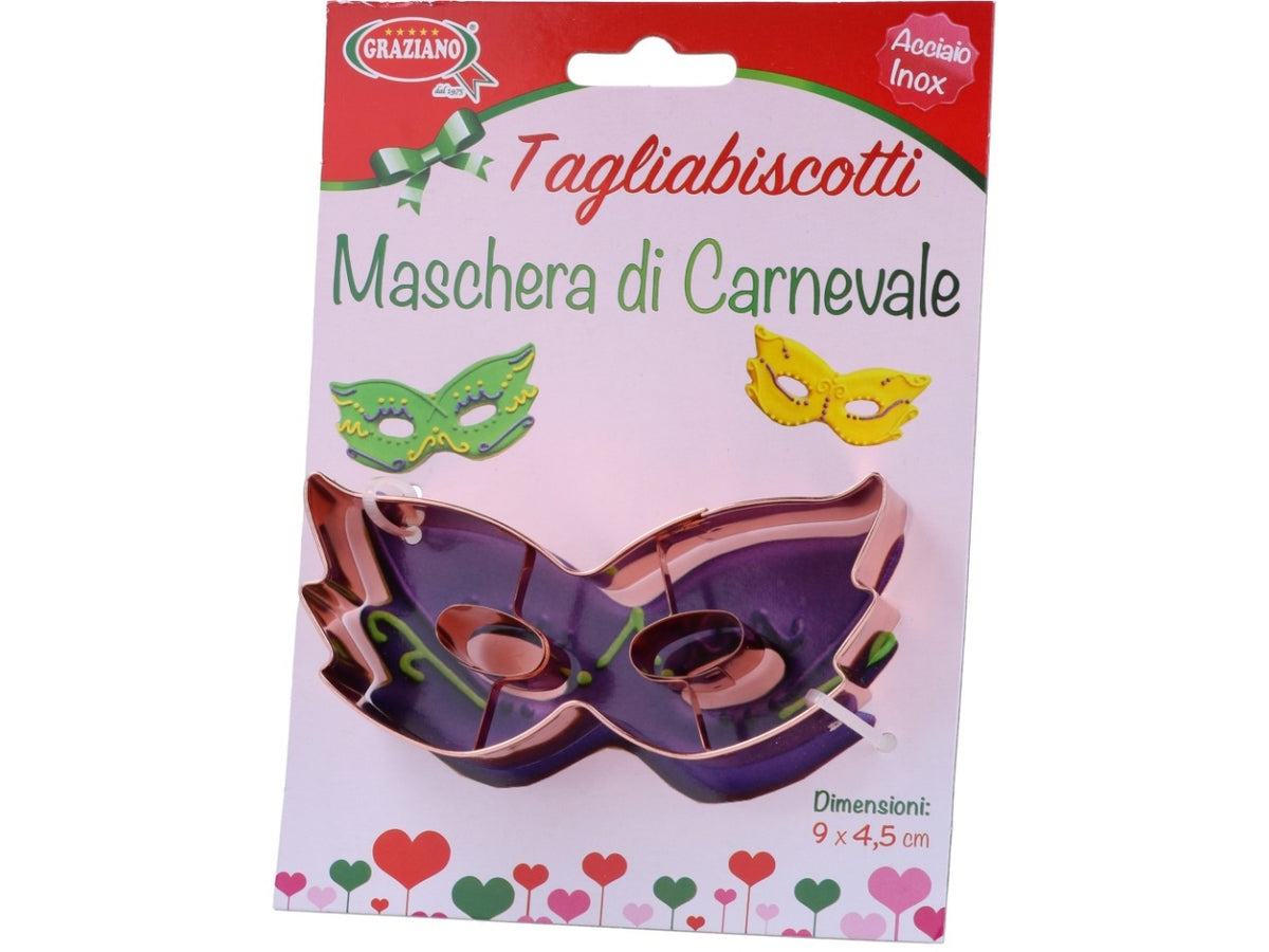 Tagliabiscotti maschera di carnevale
