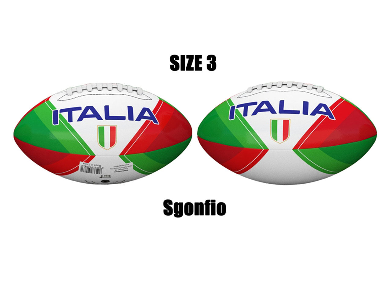 Pallone mirage rugby italia taglia 3