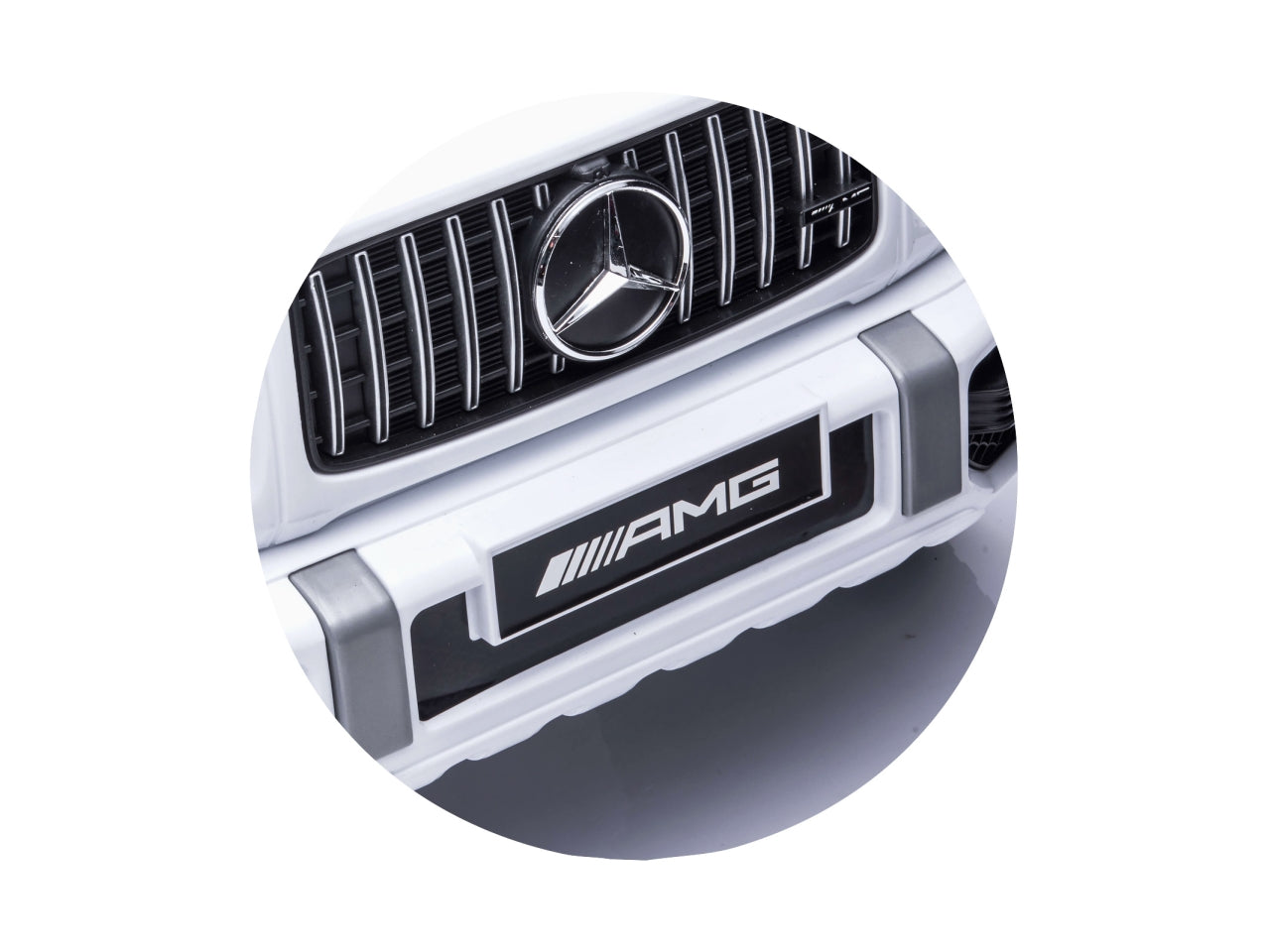 Auto elettriche suv mercedes g63 amg di colore bianco