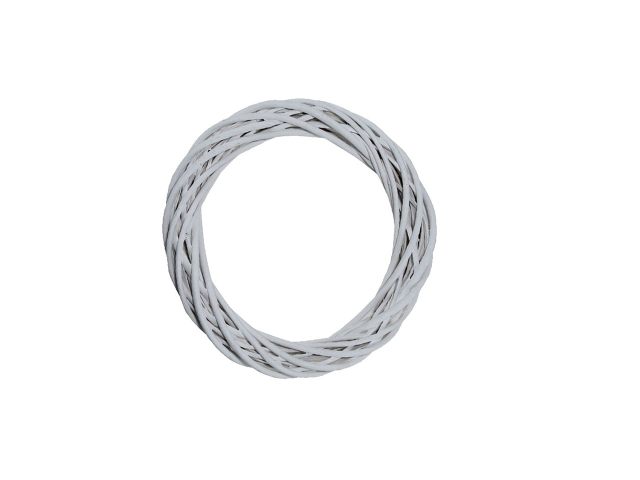 Corona decorativa legno colore bianco