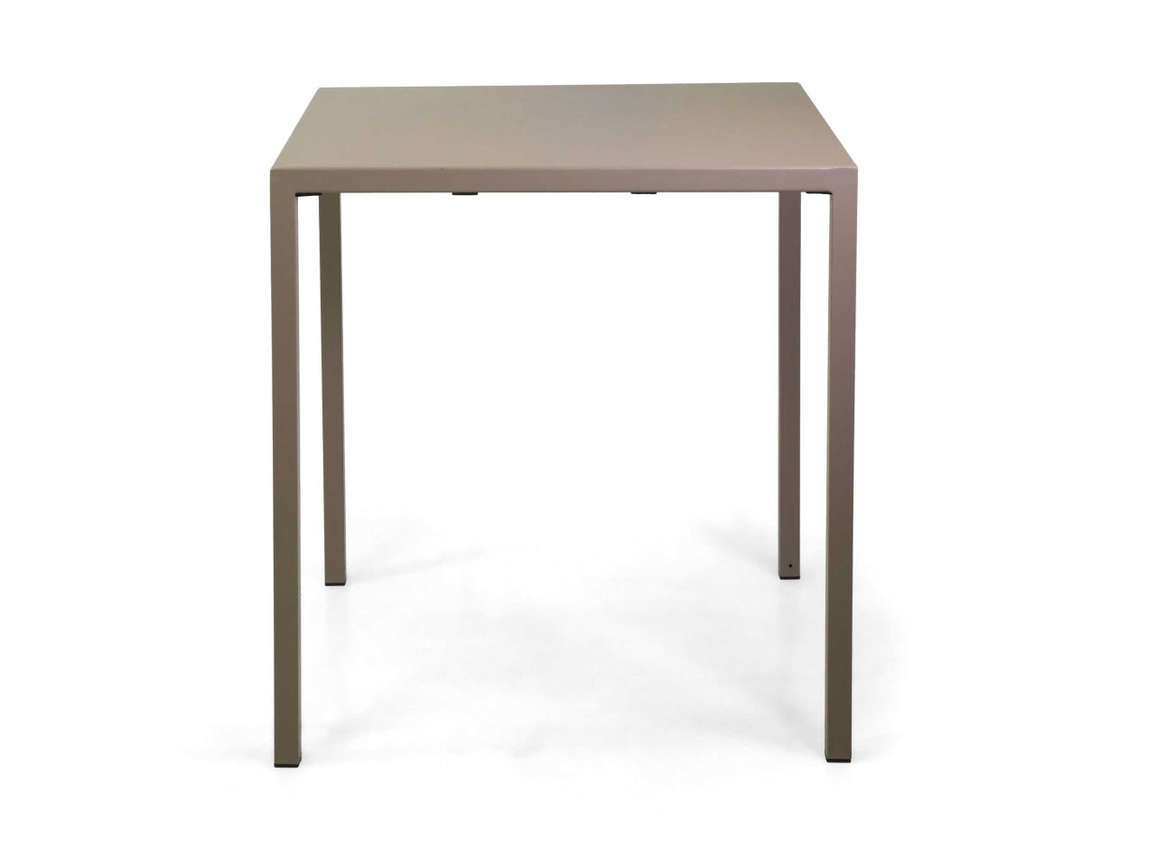 Tavolo quadrato in metallo new elma tortora 70x70h75cm