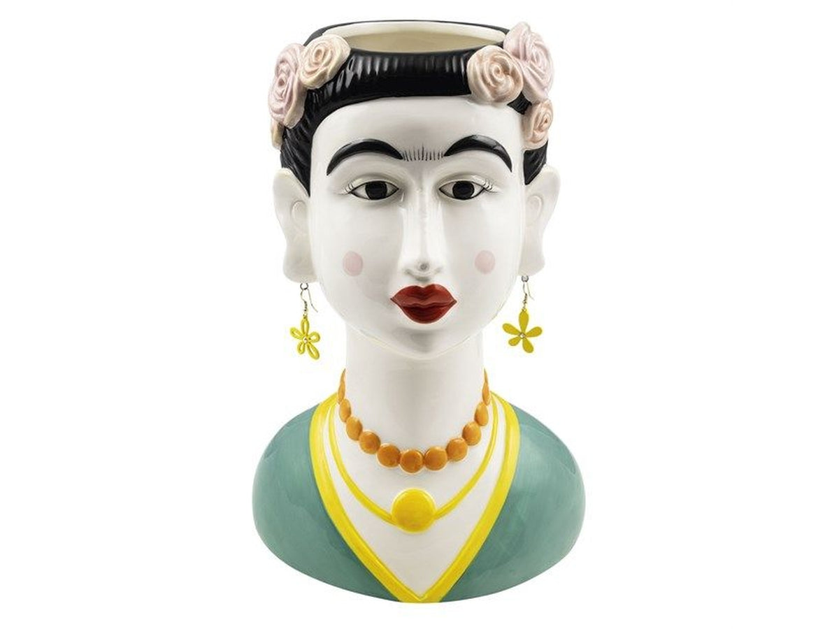Viso donna ceramica