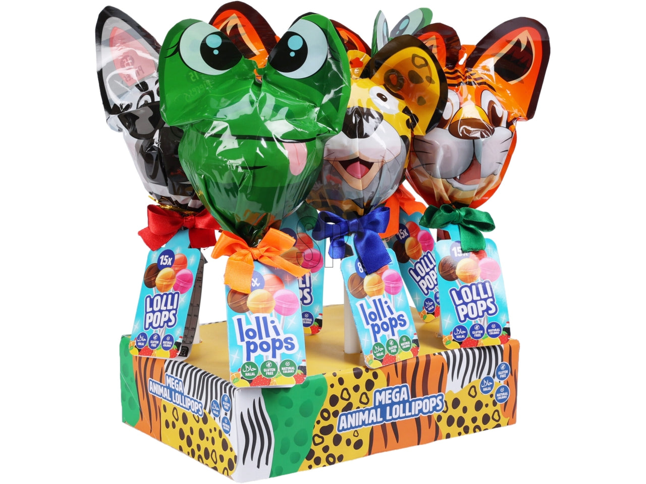 Lollipop con soggetti di animale assortiti