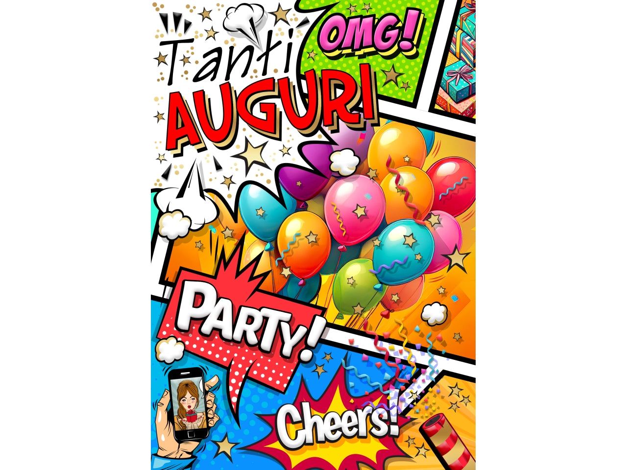 Biglietto buon compleanno umoristico cheers
