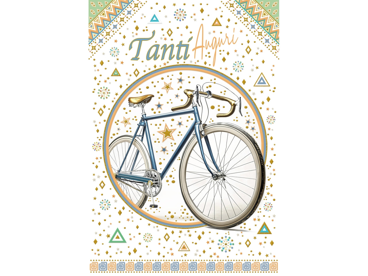 Biglietto tanti auguri maschile bici