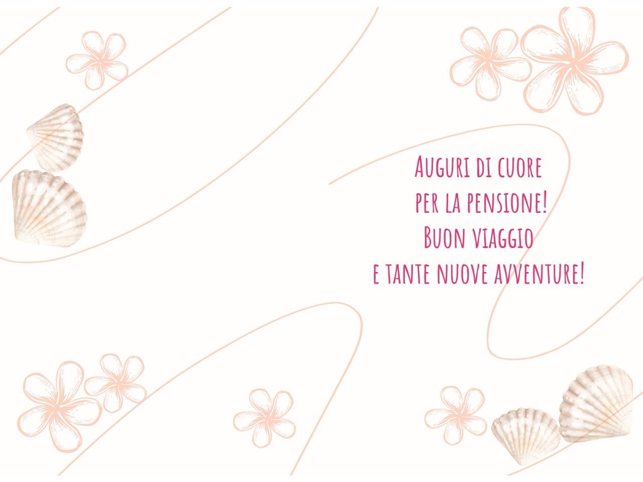 Biglietto auguri pensione