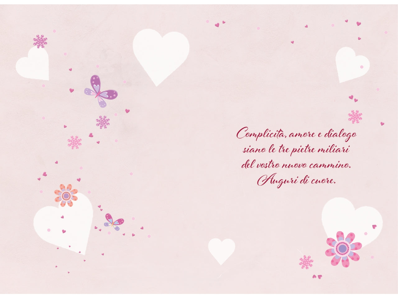 Biglietto felice matrimonio torta