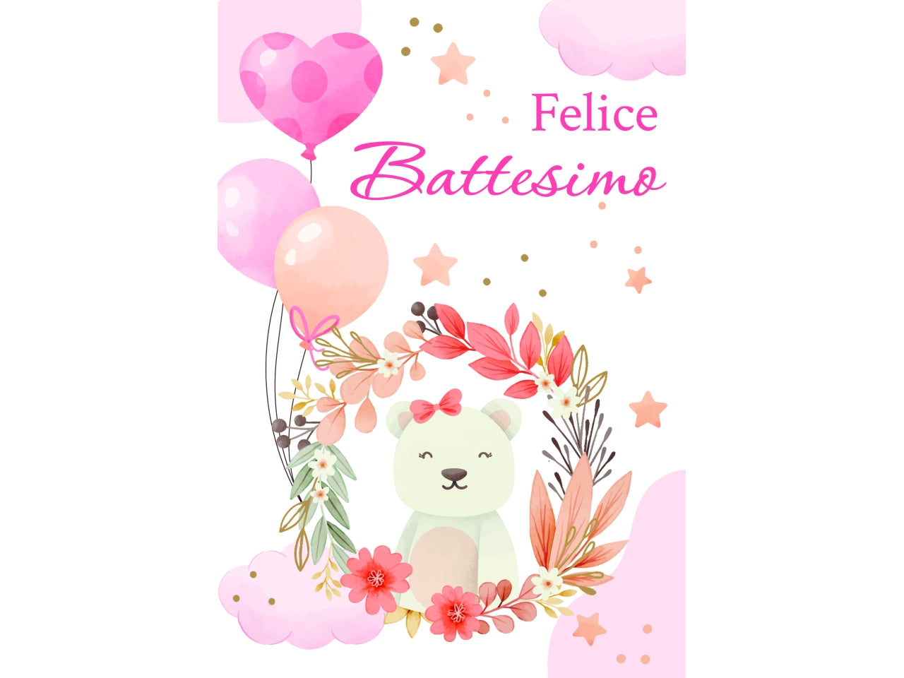 Biglietto portasoldi battesimo bimba