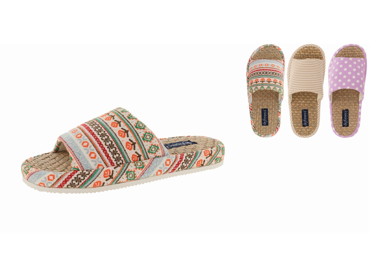 Ciabatta a fascia da donna osaka plus taglia dalla 36alla 41 nei colori azzurro, beige e lilla