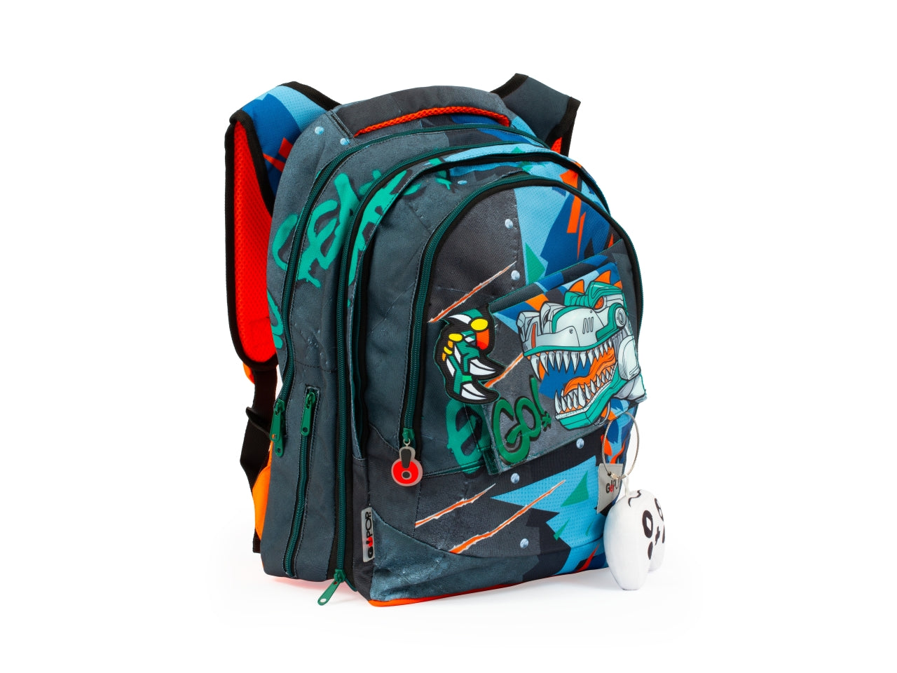 Gopop zaino estensibile round t-rex