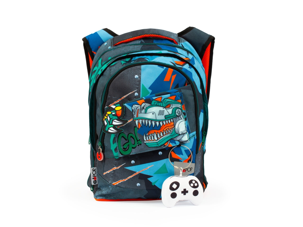 Gopop zaino estensibile round t-rex