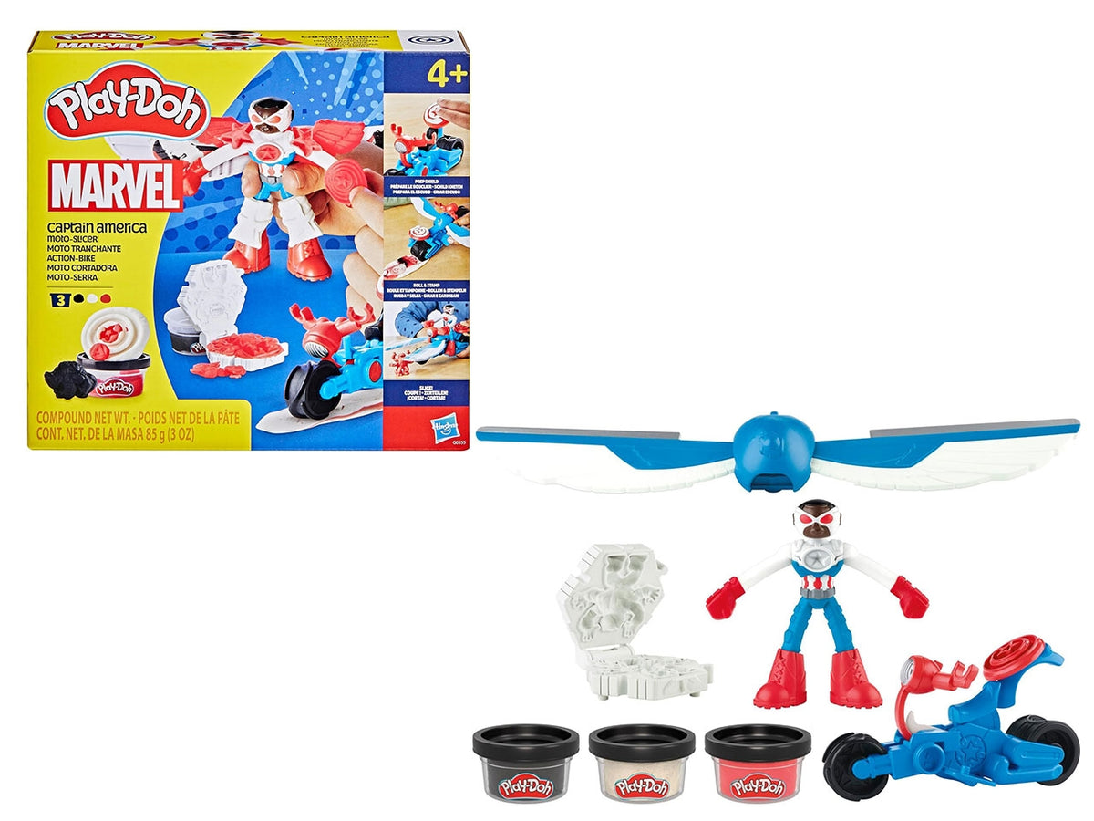 Play-doh moto di captain america