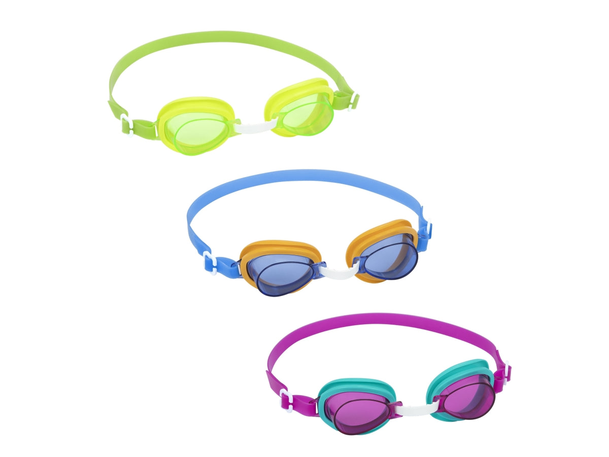 Occhialini lightning swimmer in silicone,lenti con protezione uv per bambini da 3-6 anni $