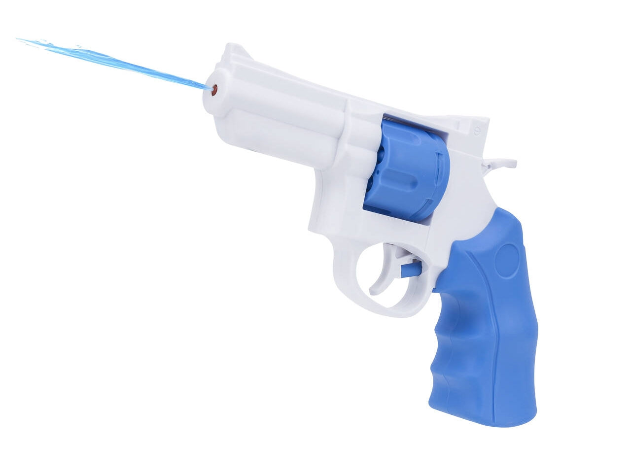 Pistola ad acqua 17cm con tamburo e grilletto 3 colori assortiti