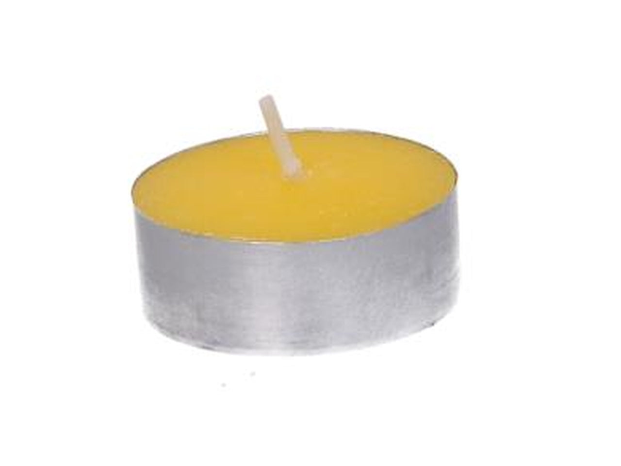 Candela paraffina citronella giallo confezione 15pz d.3,8h1cm $