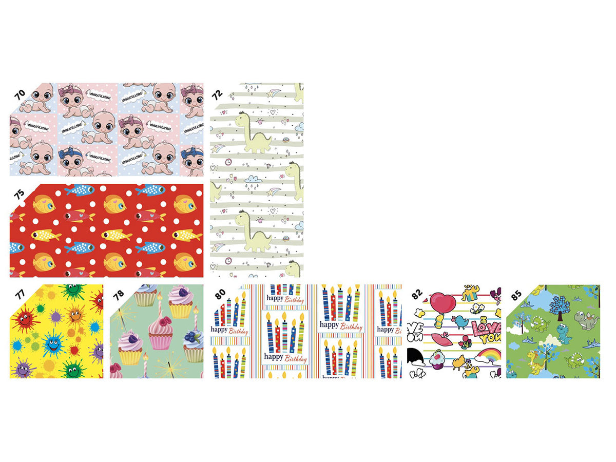 Carta da regalo young 70x100cm assortita