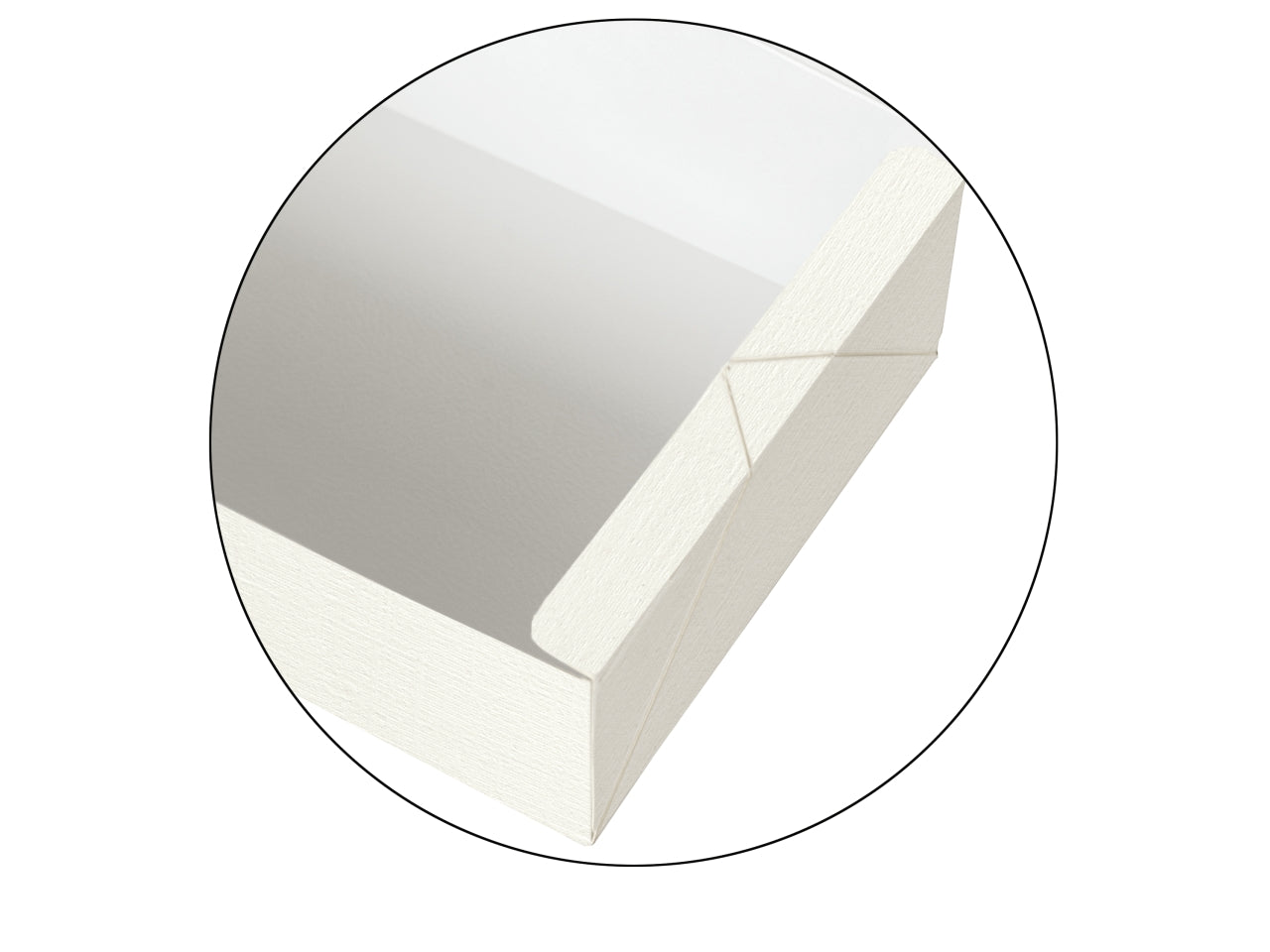 Scatola fibra bianca boite 22x22x7cm
