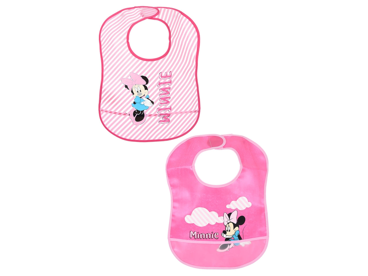 Minnie bavette 36x23,5cm confezione 2 pezzi assortite $