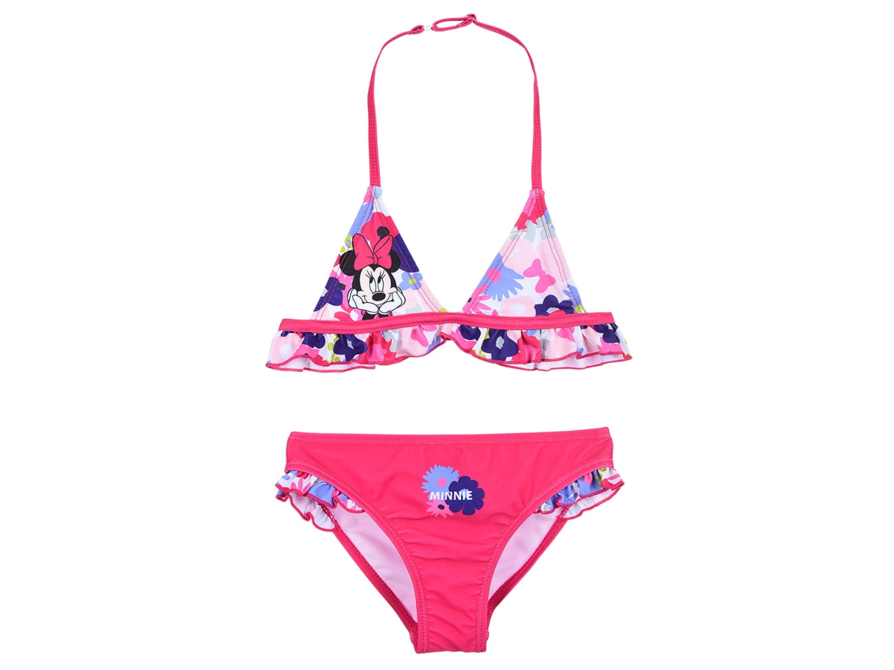 Minnie costume mare 2 pezzi con volant taglie da 3 a 8 anni