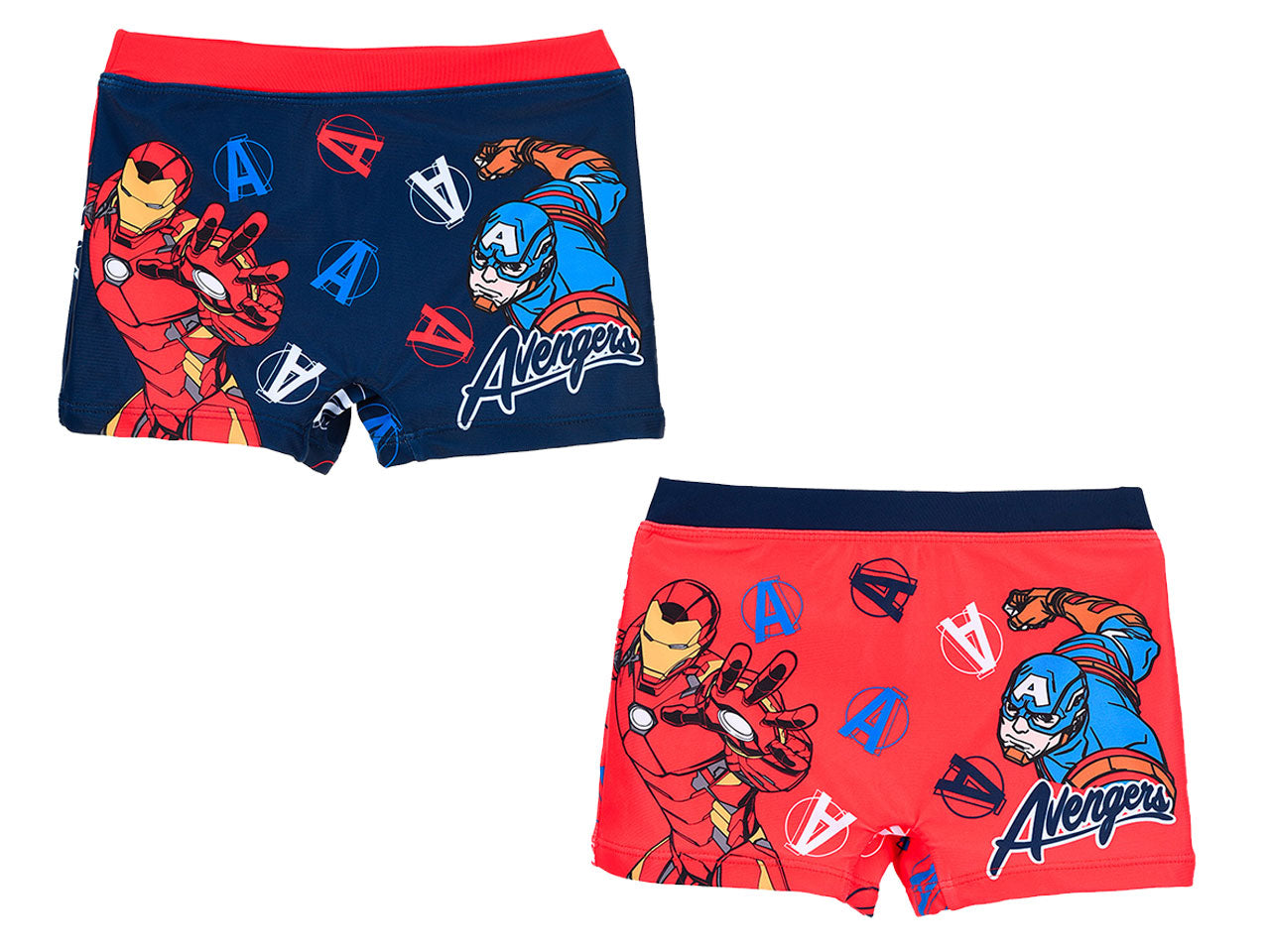 Avengers costume mare boxer taglie da 4 a 10 anni