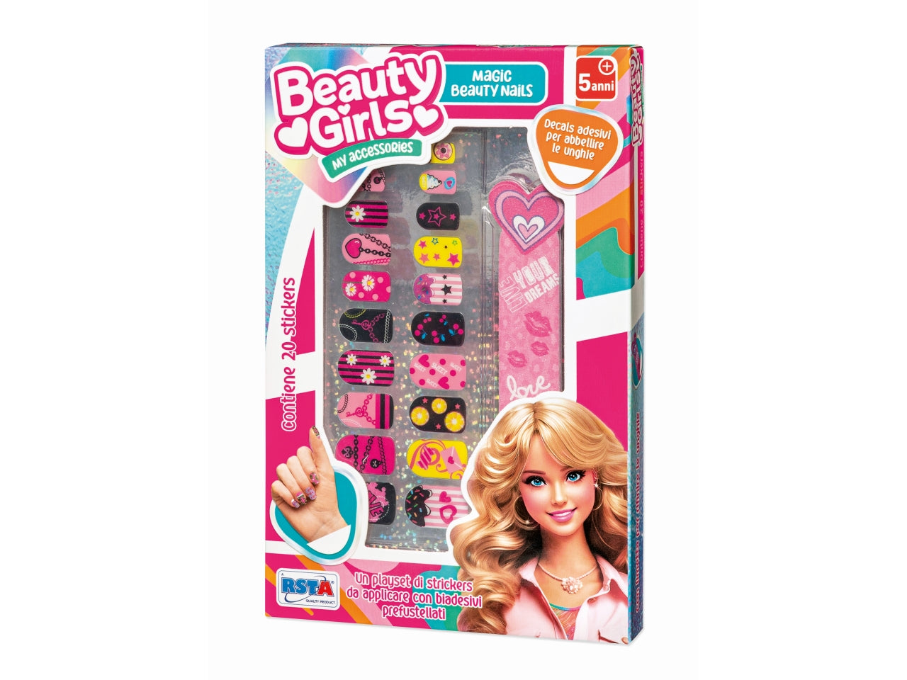 Beauty girls magic nails adesivi per abbellire le unghie