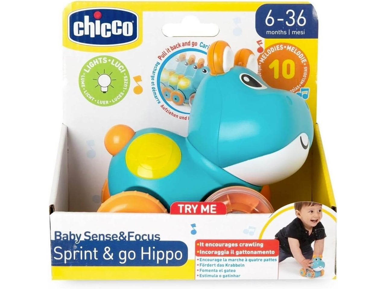 Gioco baby sense focus hippo sprint&go