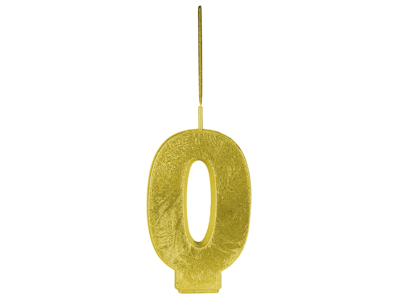 Candelina magic number con doppio effetto, scintillante e fiamma numero 0