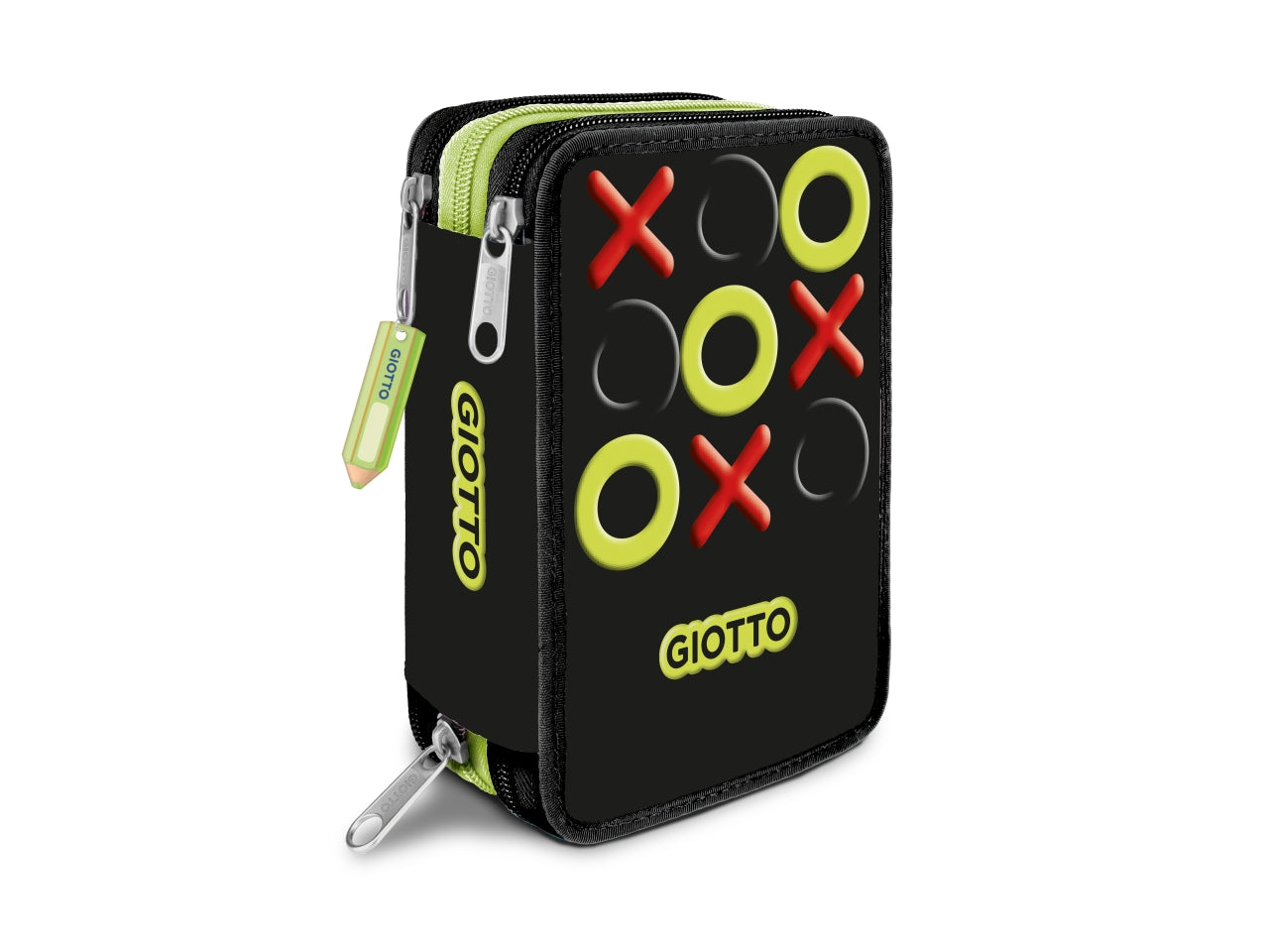 Astuccio 3 zip giotto tris collezione premium con pastelli supermina