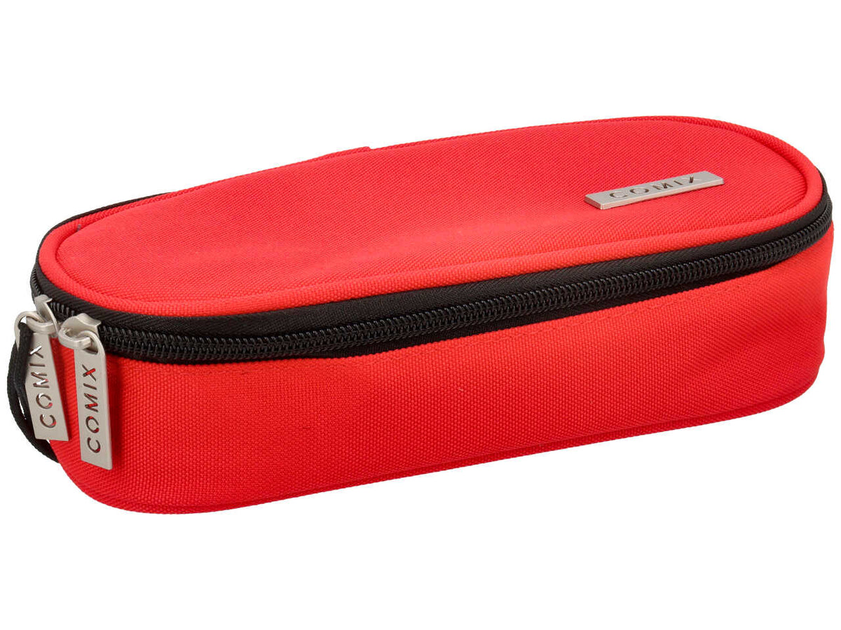 Astuccio ovale organizzato comix monocolore rosso