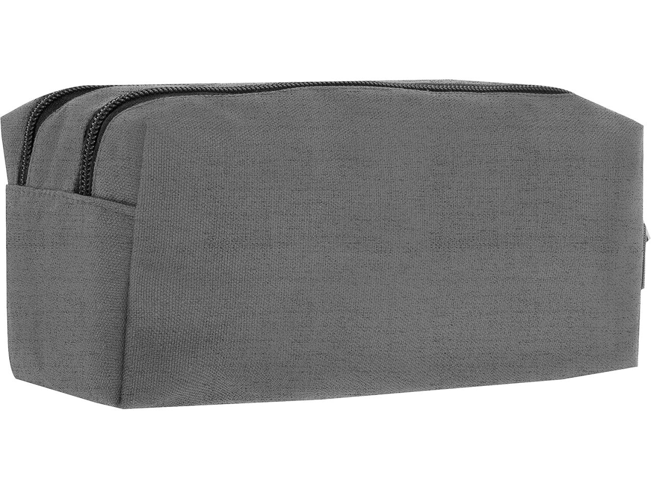 Astuccio 2 zip comix monocolore grigio melange