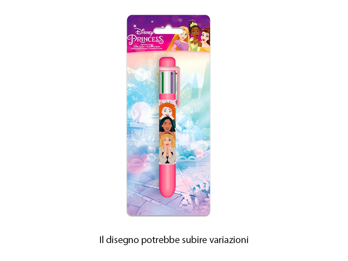 Princess penna con 6 colori $