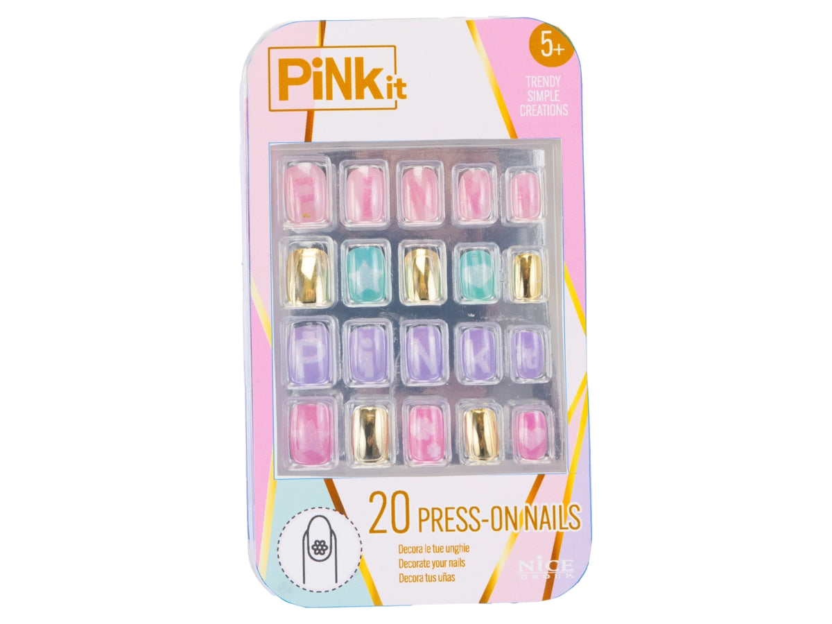 Pink it press on nails