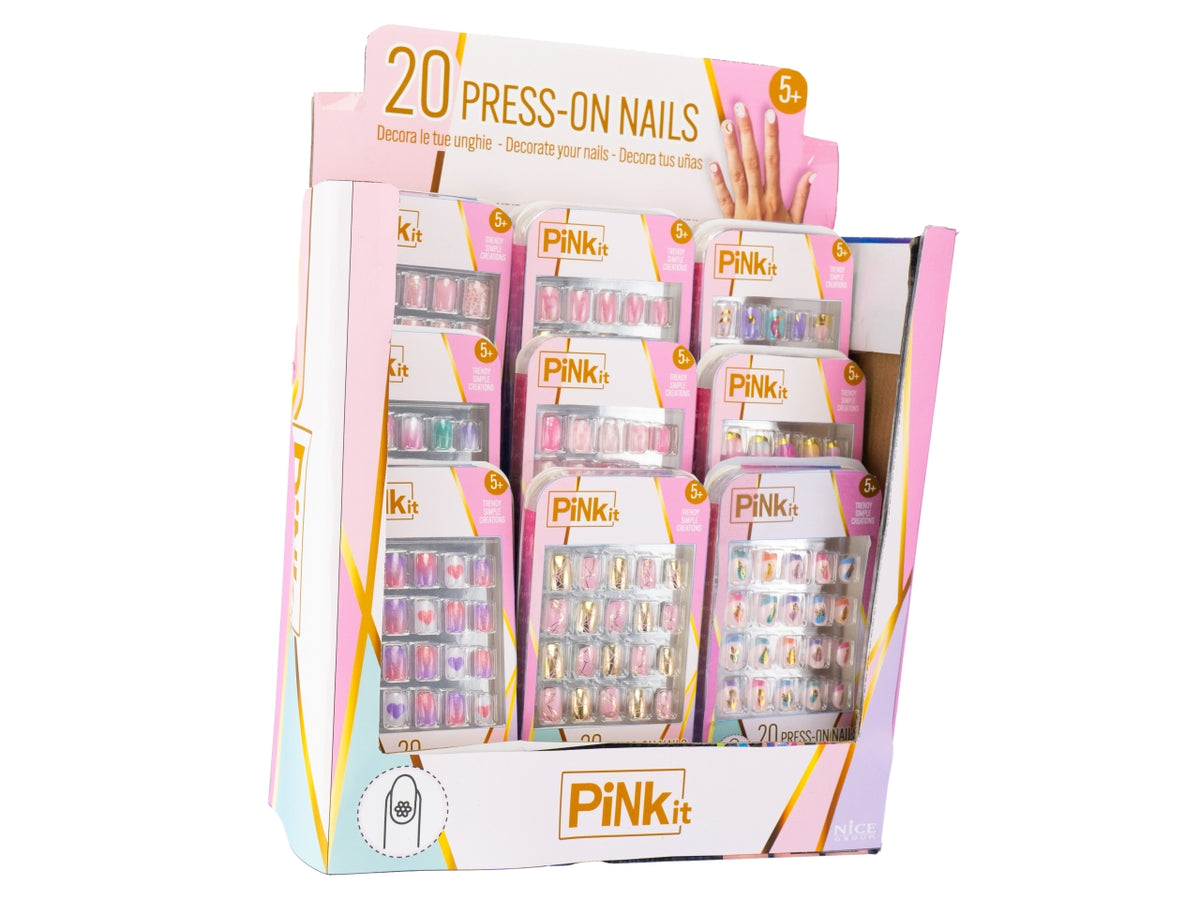 Pink it press on nails