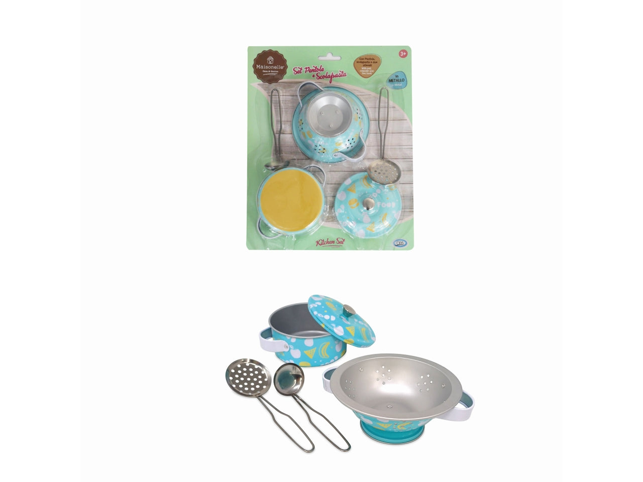 Maisonelle set pentola, scolapasta e 2 utensili