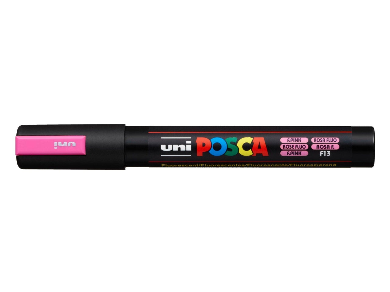 Uni posca punta media rosa fluo
