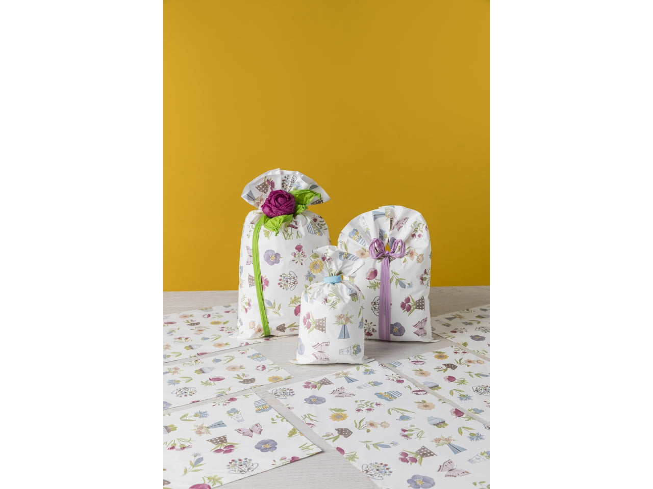 Buste regalo perlate botanic 25x40cm confezione da 50 pezzi