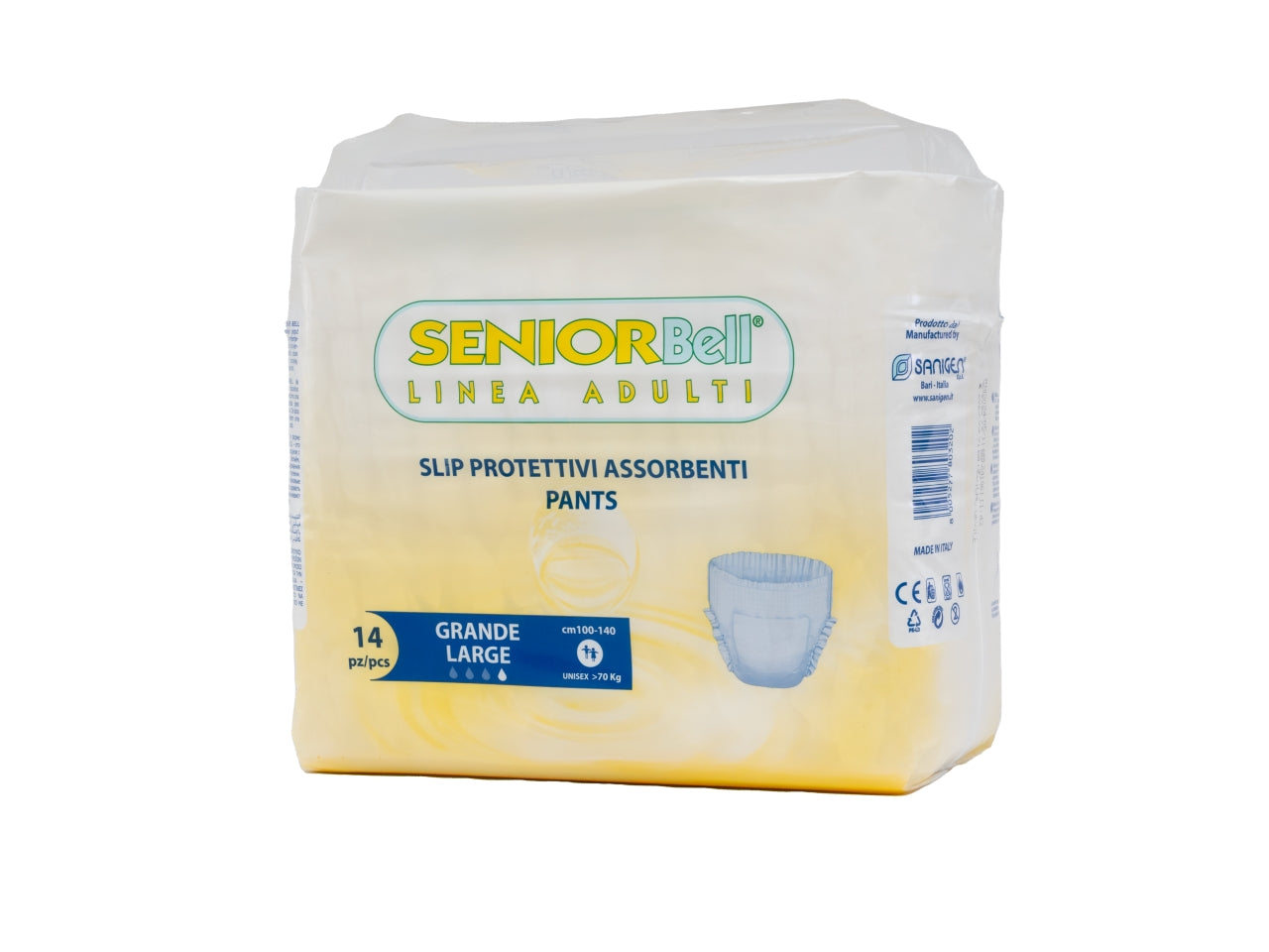 Senior bell pants, slip protettivi assorbenti 14 pezzi misura grande