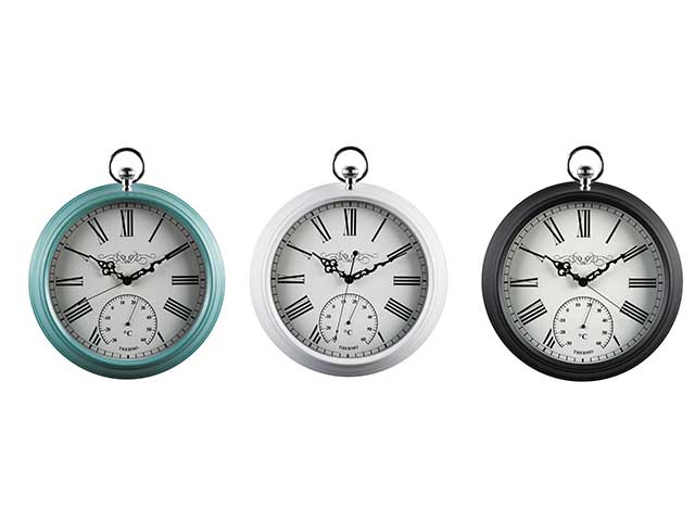 Orologio parete plast.d41cm 66111