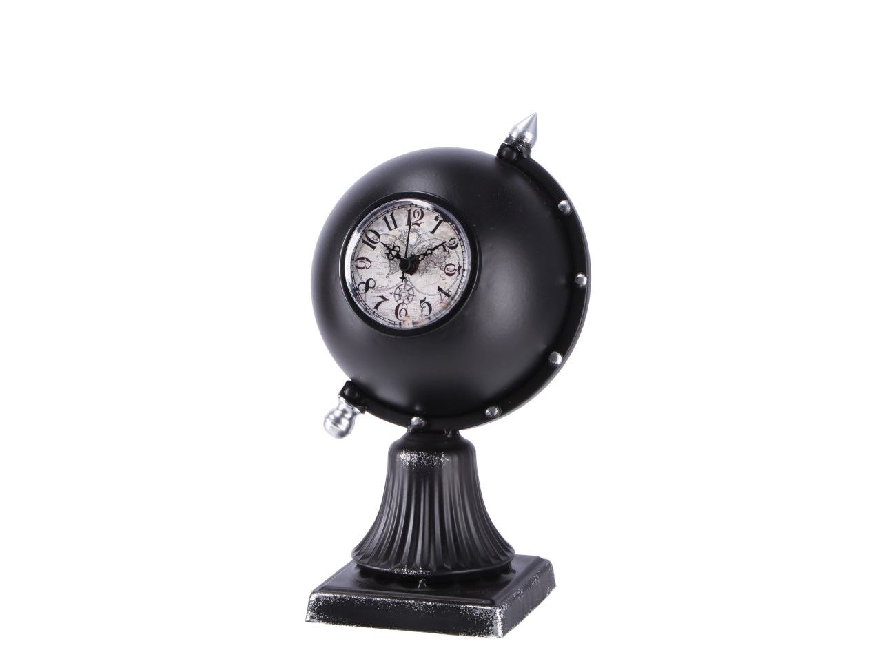 Orologio fermacarte a forma di mappamindo 15x15xh27cm in colori assortiti